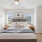 a bedroom with a large bed